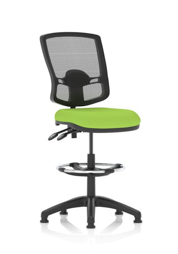 Eclipse Plus II Lever Task Operator Chair Deluxe Mesh Back With High Rise Draughtsman Kit Bespoke Colour Seat Myrrh Green Eclipse Plus II Lever Task Operator Chair Deluxe Mesh Back With High Rise Draughtsman Kit Bespoke Colour Seat Myrrh Green