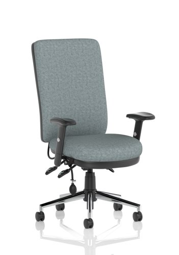Chiro High Back With Height Adjustable Arms Bespoke Colour Back And Seat Rivet Tensile Chiro High Back With Height Adjustable Arms Bespoke Colour Back And Seat Rivet Tensile