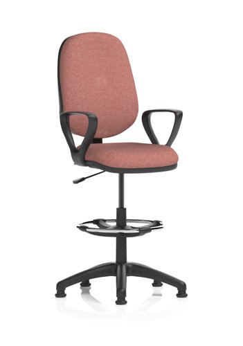 Eclipse Plus I Lever Task Operator Chair With High Rise Draughtsman Kit With Loop Arms Bespoke Colour Back And Seat Rivet Forge Eclipse Plus I Lever Task Operator Chair With High Rise Draughtsman Kit With Loop Arms Bespoke Colour Back And Seat Rivet Forge