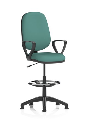 Eclipse Plus I Lever Task Operator Chair With High Rise Draughtsman Kit With Loop Arms Bespoke Colour Back And Seat Quest Kelp Eclipse Plus I Lever Task Operator Chair With High Rise Draughtsman Kit With Loop Arms Bespoke Colour Back And Seat Quest Kelp