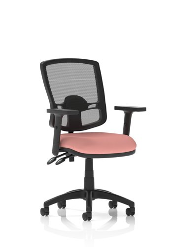 Eclipse Plus II Lever Task Operator Chair Deluxe Mesh Back With Height Adjustable Arms Bespoke Colour Seat Quest Shrimp Eclipse Plus II Lever Task Operator Chair Deluxe Mesh Back With Height Adjustable Arms Bespoke Colour Seat Quest Shrimp