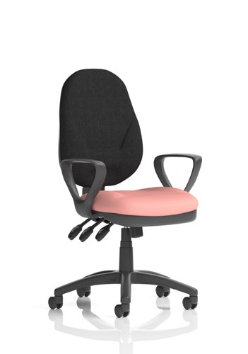 Eclipse Plus XL Lever Task Operator Chair With Loop Arms Bespoke Colour Seat Quest Shrimp Eclipse Plus XL Lever Task Operator Chair With Loop Arms Bespoke Colour Seat Quest Shrimp
