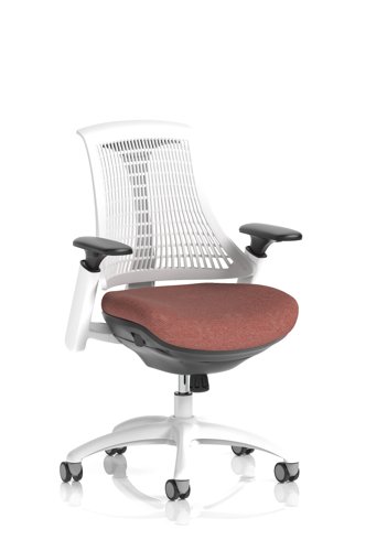 Flex Task Operator Chair White Frame White Back Bespoke Colour Seat Rivet Forge Flex Task Operator Chair White Frame White Back Bespoke Colour Seat Rivet Forge