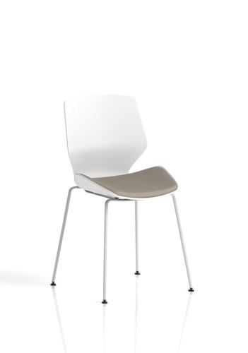 Florence White Frame Visitor Chair Bespoke Colour Seat Quest Salt Florence White Frame Visitor Chair Bespoke Colour Seat Quest Salt