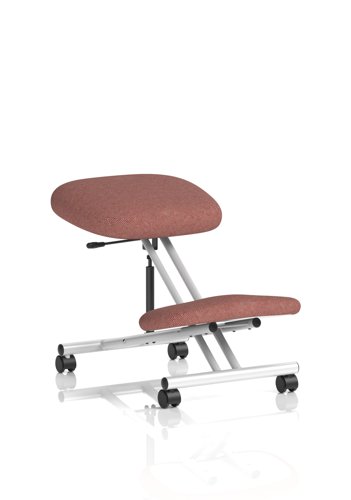 Kneeling Stool Silver Frame Bespoke Colour Rivet Forge Kneeling Stool Silver Frame Bespoke Colour Rivet Forge