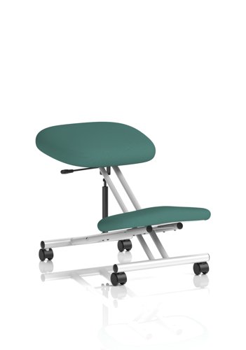 Kneeling Stool Silver Frame Bespoke Colour Quest Kelp Kneeling Stool Silver Frame Bespoke Colour Quest Kelp
