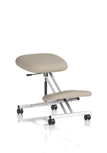 Kneeling Stool Silver Frame Bespoke Colour Quest Salt Kneeling Stool Silver Frame Bespoke Colour Quest Salt