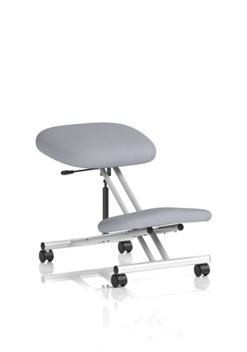 Kneeling Stool Silver Frame Bespoke Colour Quest Shell Kneeling Stool Silver Frame Bespoke Colour Quest Shell