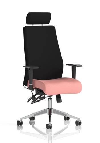 Onyx Ergo Posture Chair With Height Adjustable Arms With Headrest Bespoke Colour Seat Quest Shrimp Onyx Ergo Posture Chair With Height Adjustable Arms With Headrest Bespoke Colour Seat Quest Shrimp
