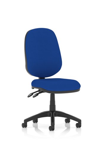 Luna II Lever Task Operator Chair Bespoke Colour Back And Seat Stevia Blue Luna II Lever Task Operator Chair Bespoke Colour Back And Seat Stevia Blue
