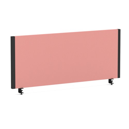 Impulse/Evolve Plus Bench Screen 1000 Black Frame Bespoke Quest Shrimp Fabric Impulse/Evolve Plus Bench Screen 1000 Black Frame Bespoke Quest Shrimp Fabric