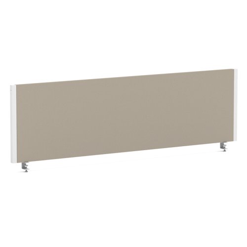 Impulse/Evolve Plus Bench Screen 1400 White Frame Bespoke Quest Salt Fabric Impulse/Evolve Plus Bench Screen 1400 White Frame Bespoke Quest Salt Fabric