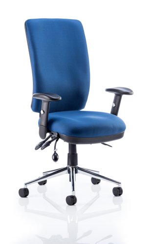Chiro+High+Back+Chair+with+Arms+Blue+OP000007