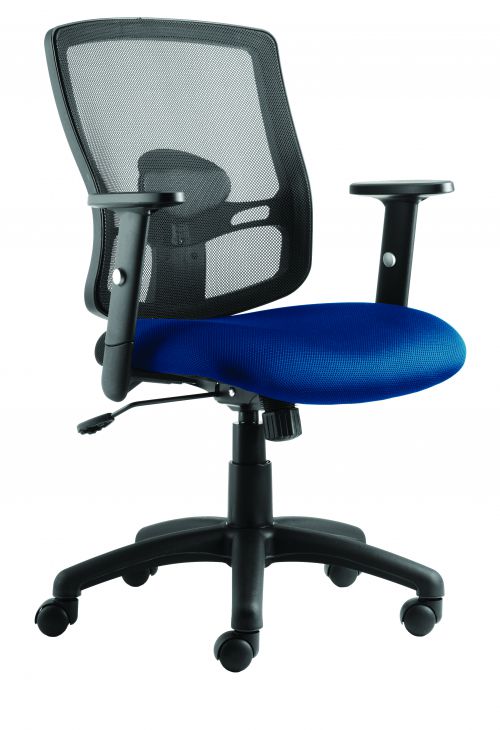 Desk Chairs Portland Chair Blue Seat With Arms OP000219