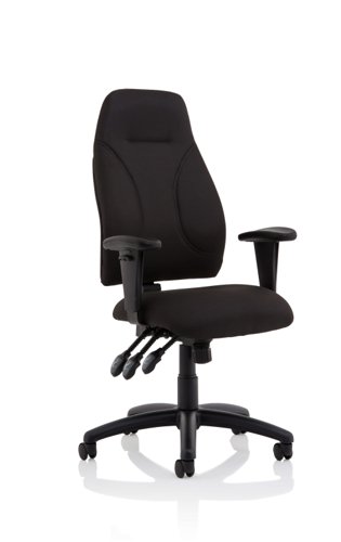 Esme+Black+Fabric+Posture+Chair+With+Height+Adjustable+Arms+OP000232