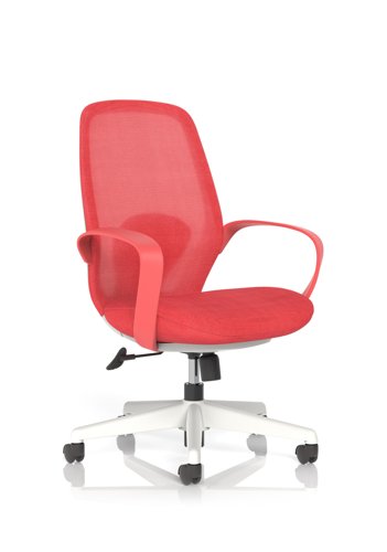 Ariel Mesh Task Operator Chair with Arms Red Ariel Mesh Task Operator Chair with Arms Red