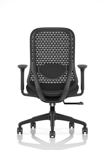 Prism Mesh Back Chair With Height Adjustable Arms Black Seat Prism Mesh Back Chair With Height Adjustable Arms Black Seat