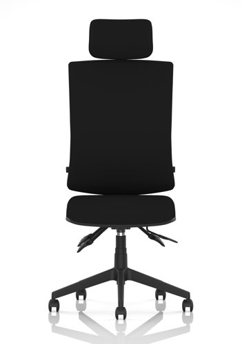 Orlena High Back Task Operator Chair With Headrest Black Fabric Orlena High Back Task Operator Chair With Headrest Black Fabric