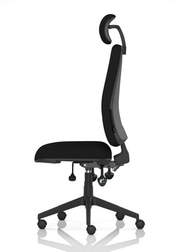 Orlena High Back Task Operator Chair With Headrest Black Fabric Orlena High Back Task Operator Chair With Headrest Black Fabric