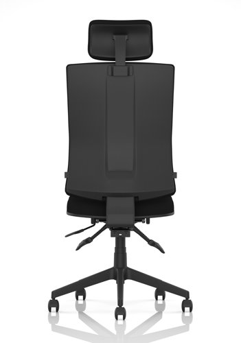 Orlena High Back Task Operator Chair With Headrest Black Fabric Orlena High Back Task Operator Chair With Headrest Black Fabric