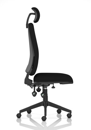 Orlena High Back Task Operator Chair With Headrest Black Fabric Orlena High Back Task Operator Chair With Headrest Black Fabric