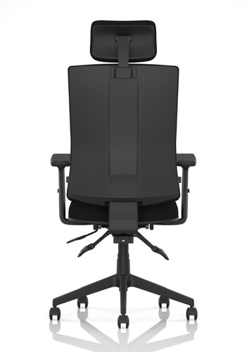Orlena High Back Task Operator Chair With Arms And Headrest Black Fabric Orlena High Back Task Operator Chair With Arms And Headrest Black Fabric