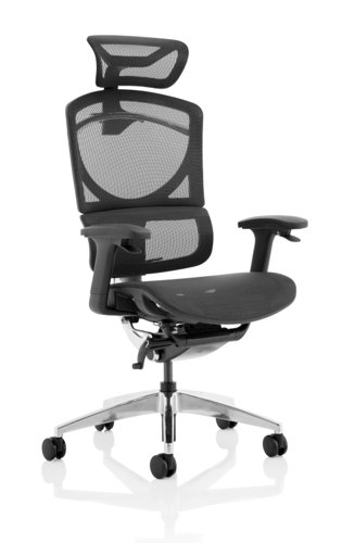 Ergo Click Plus Chair Black Mesh with Headrest PO000063
