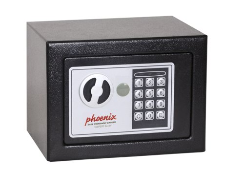 Phoenix+Compact+Home+Office+SS0721E+Black+Security+Safe+with+Electronic+Lock