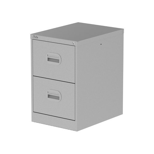 Qube 2 Drawer Filing Cabinet Silver Qube 2 Drawer Filing Cabinet Silver