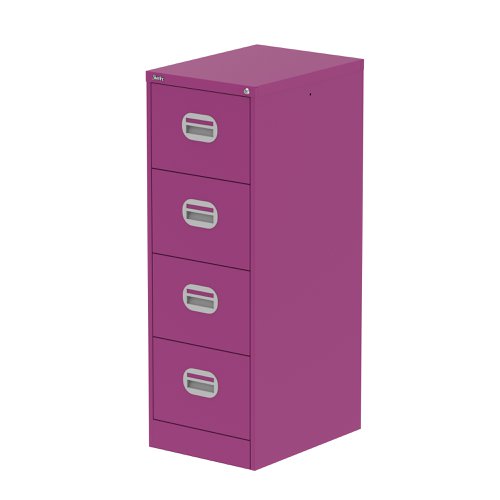 Qube 4 Drawer Filing Cabinet Traffic Purple Qube 4 Drawer Filing Cabinet Traffic Purple