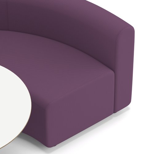 Mawsley Modular Seating Set Circular Booth Low Back With White Table in Era - Prime Mawsley Modular Seating Set Circular Booth Low Back With White Table in Era - Prime