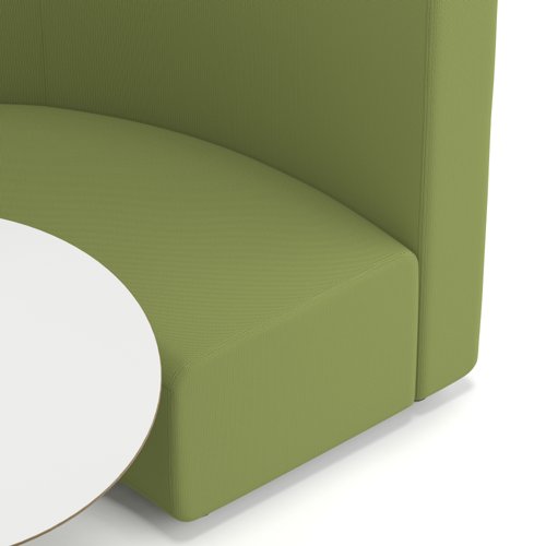 Mawsley Modular Seating Set Circular Booth High Back With White Table in Era - Endurance Mawsley Modular Seating Set Circular Booth High Back With White Table in Era - Endurance