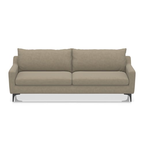 Emmy Cushioned 3 Seater Sofa In Capri - Otter Emmy Cushioned 3 Seater Sofa In Capri - Otter