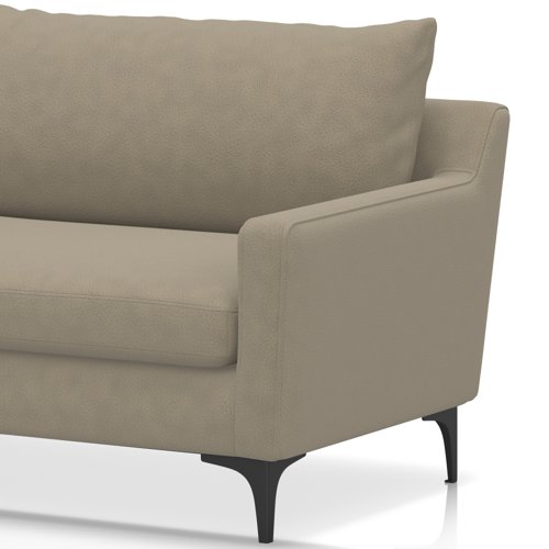 Emmy Cushioned 3 Seater Sofa In Capri - Otter Emmy Cushioned 3 Seater Sofa In Capri - Otter