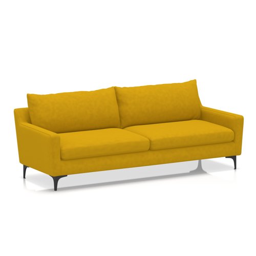 Emmy Cushioned 3 Seater Sofa In Capri - Sunburst Emmy Cushioned 3 Seater Sofa In Capri - Sunburst