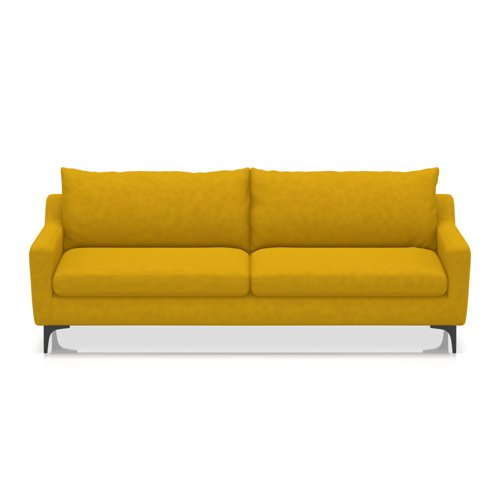 Emmy Cushioned 3 Seater Sofa In Capri - Sunburst Emmy Cushioned 3 Seater Sofa In Capri - Sunburst