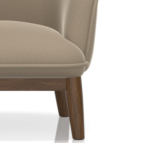 Lulu Accent Chair In Capri - Otter Lulu Accent Chair In Capri - Otter