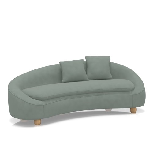Mimi 3 Seater Curved Sofa In Capri - Bali Mimi 3 Seater Curved Sofa In Capri - Bali