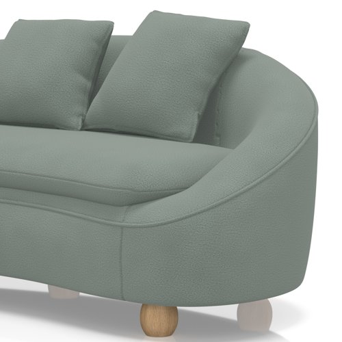 Mimi 3 Seater Curved Sofa In Capri - Bali Mimi 3 Seater Curved Sofa In Capri - Bali