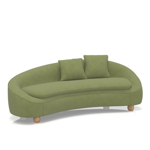Mimi 3 Seater Curved Sofa In Capri - Beetle Mimi 3 Seater Curved Sofa In Capri - Beetle
