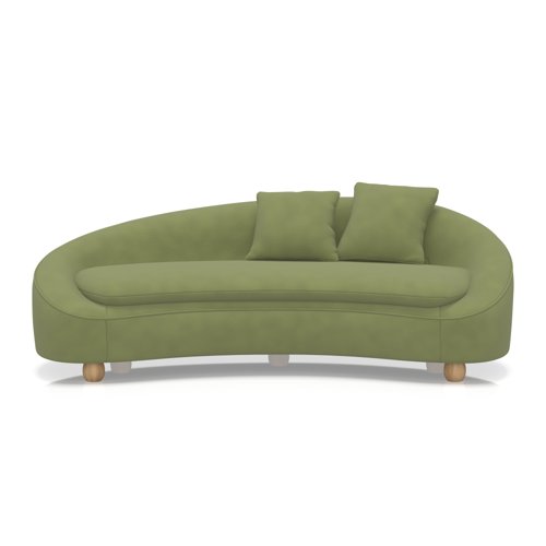 Mimi 3 Seater Curved Sofa In Capri - Beetle Mimi 3 Seater Curved Sofa In Capri - Beetle
