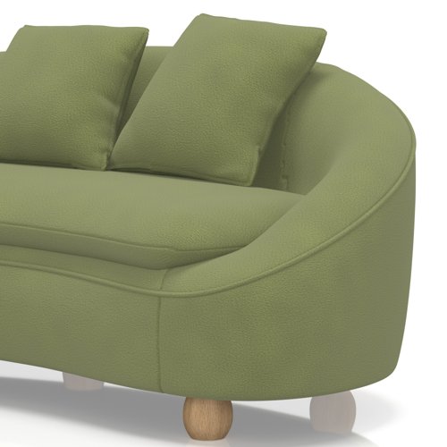 Mimi 3 Seater Curved Sofa In Capri - Beetle Mimi 3 Seater Curved Sofa In Capri - Beetle
