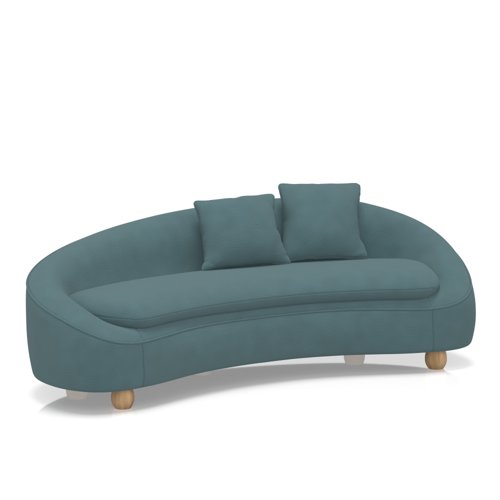 Mimi 3 Seater Curved Sofa In Capri - Daydream Mimi 3 Seater Curved Sofa In Capri - Daydream