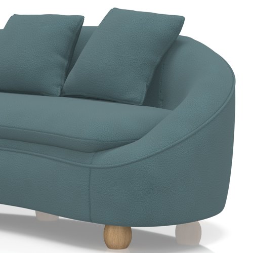 Mimi 3 Seater Curved Sofa In Capri - Daydream Mimi 3 Seater Curved Sofa In Capri - Daydream