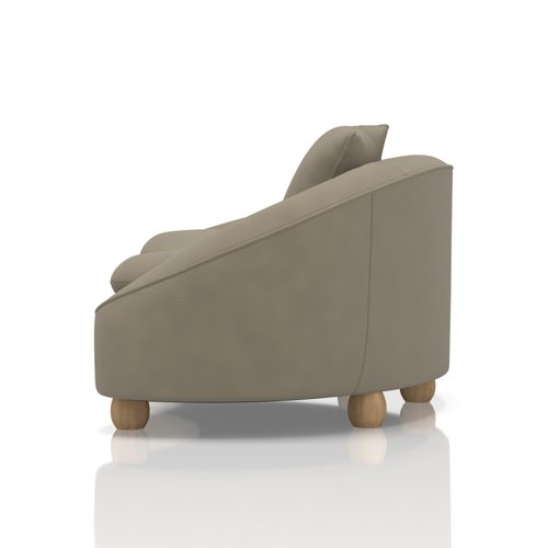 Mimi 3 Seater Curved Sofa In Capri - Otter Mimi 3 Seater Curved Sofa In Capri - Otter