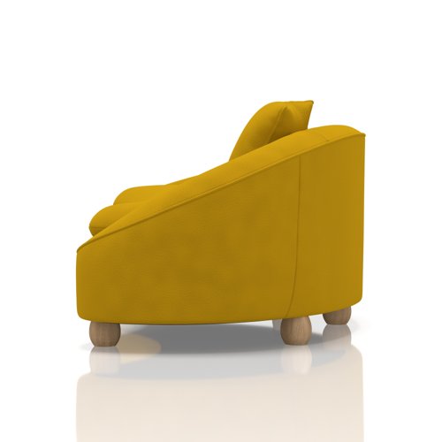 Mimi 3 Seater Curved Sofa In Capri - Sunburst Mimi 3 Seater Curved Sofa In Capri - Sunburst
