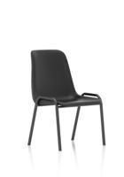 POLLY STACKING VISITOR CHAIR BLACK POLYP