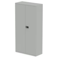Qube by Bisley Stationery 1850 2-Door Cupboard With Shelves