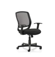 MAVE CHAIR BLACK MESH WITH ARMS EX000193