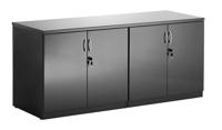 DYNAMIC HIGH GLOSS 1600MM CREDENZA TWIN